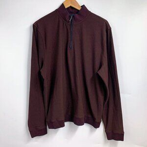 Brodeur Carvell Men's Private Collection 1/4‎ Zip Long Sleeve Pullover Size XL